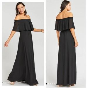 Show me your mumu Hacienda off the shoulder Maxi Dress